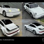 END OF S.T.A.Y. 964 Turbo Junior MK5 Mini Porsche Go Kart | Polar White / Customized Livery