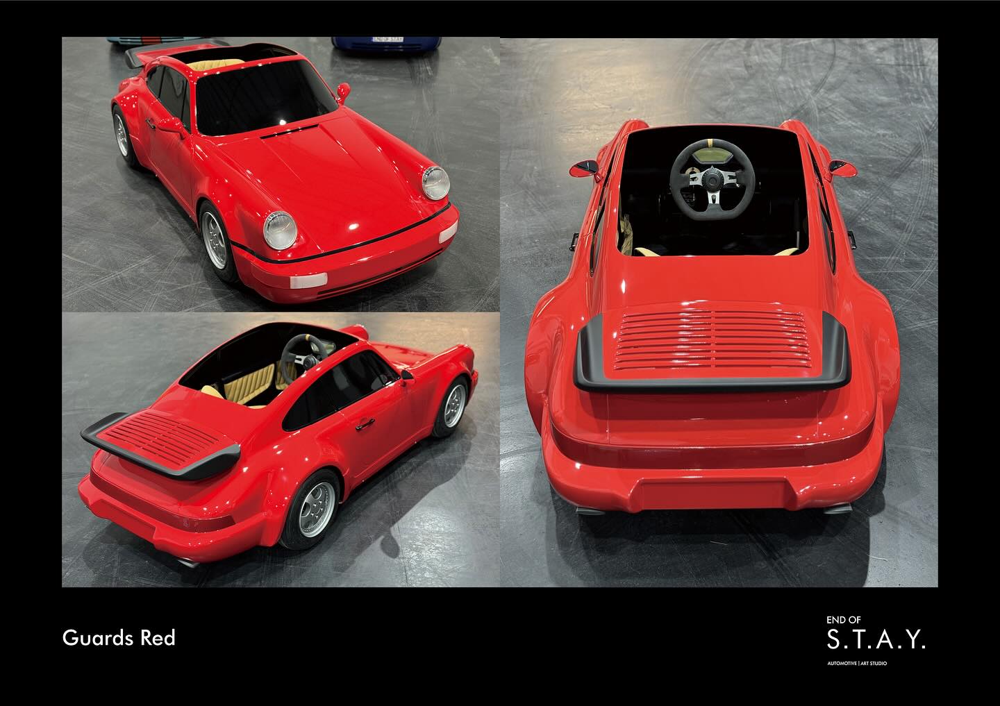 END OF S.T.A.Y. 964 Turbo Junior MK5 Mini Porsche Go Kart | Guards Red END OF S.T.A.Y. 964 Turbo Junior MK5 Mini Porsche Go Kart | Guards Red