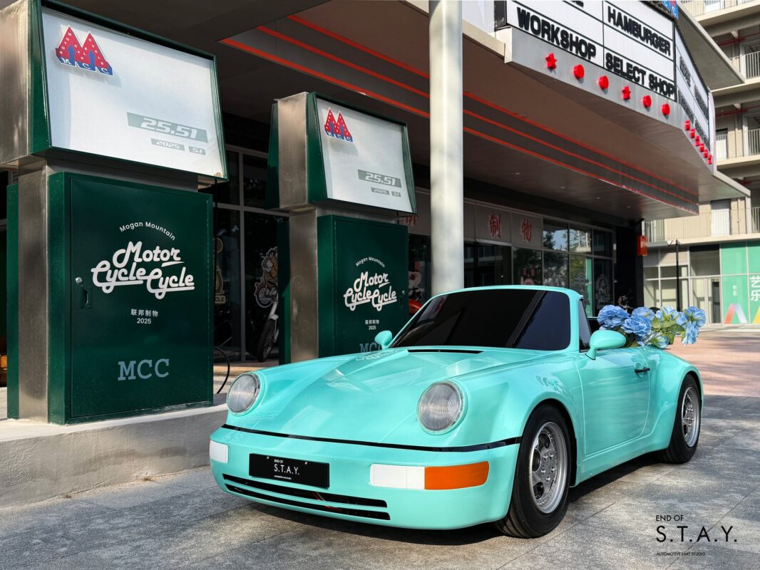 END OF S.T.A.Y. 964 Cabriolet Junior MK5 Mini Porsche Go Kart | Mint Green